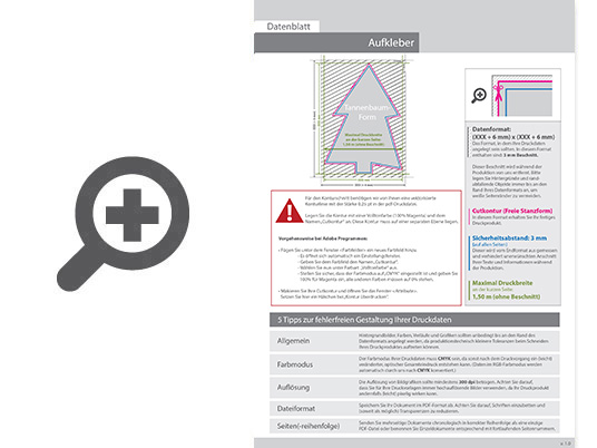 Product Bild hinterglasaufkleber_4_0_farbig_bedruckt_in_tannenbaum-form_konturgeschnitten