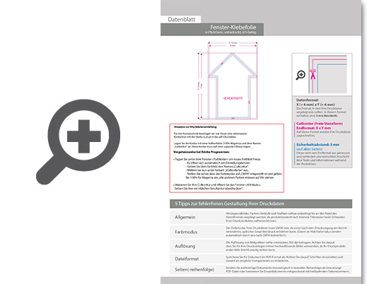 Product Bild fenster-klebefolie_unbedruckt_in_pfeil-form_konturgeschnitten